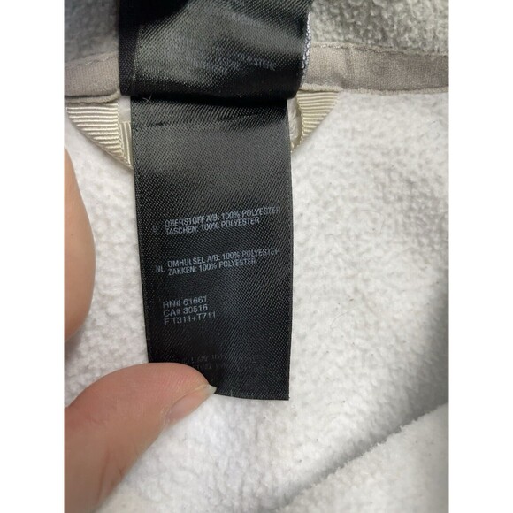 The North Face Jacket Women's S Small Gray/White Long Sleeve Full Zip Fleece - Picture 4 of 6